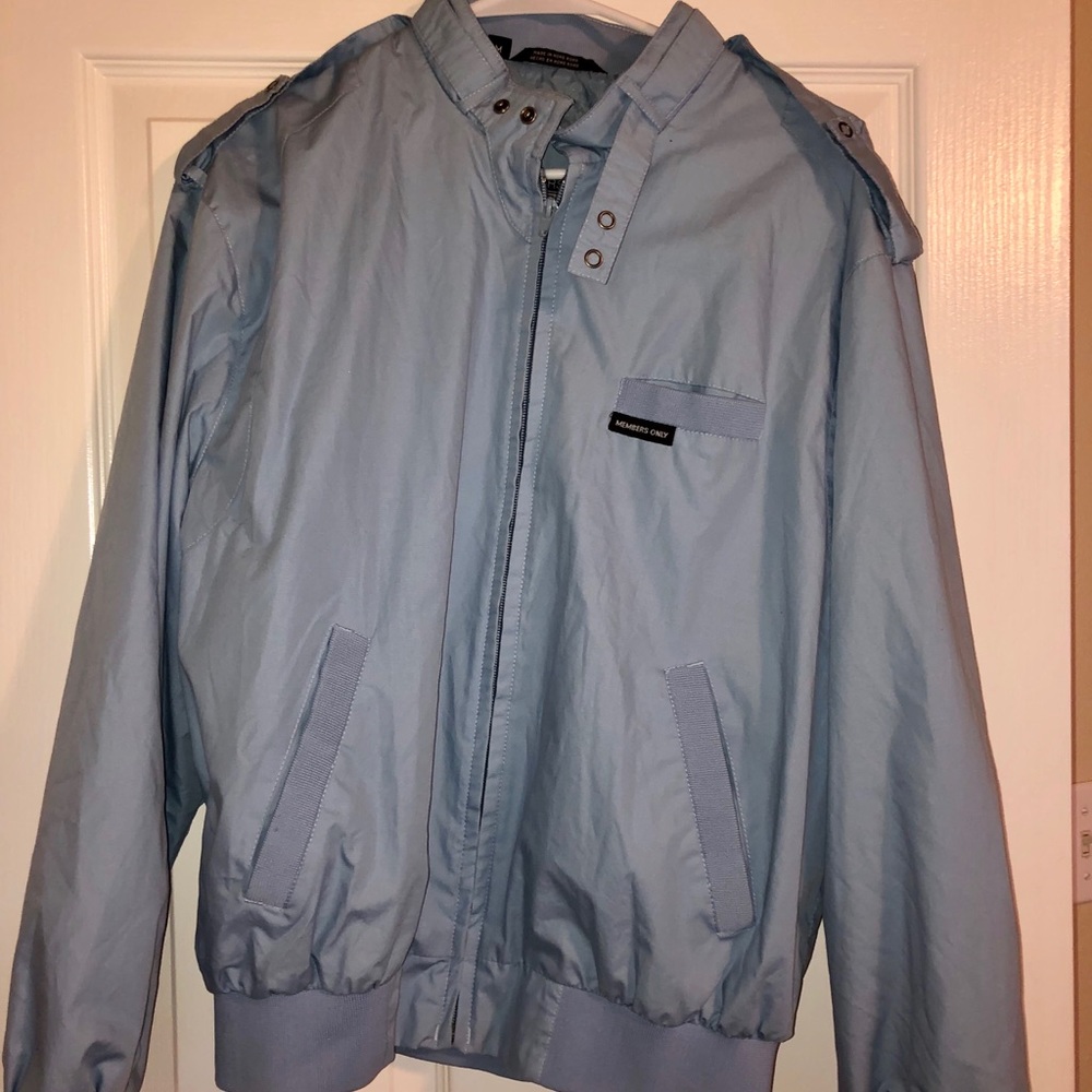 Light Blue Members Only Jacket